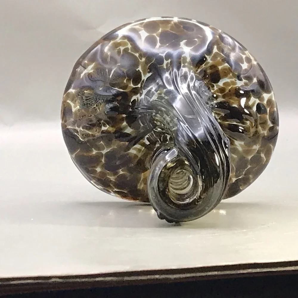 Glass Pen Holder And Paperweight Beautiful 4